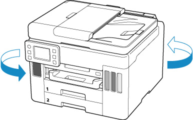 Canon : Manuais Inkjet : GX7000 series : Removendo Papel Atolado